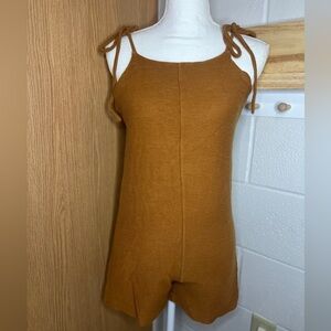 Madewell Texture & Thread Tie-Strap Romper